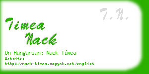 timea nack business card